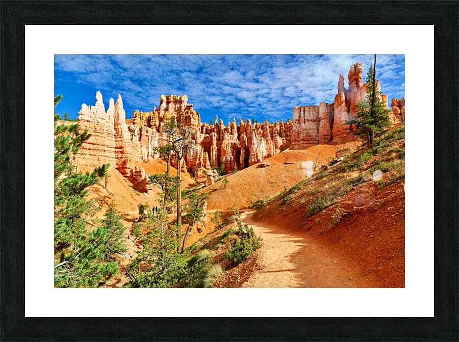 Exploring queens garden at bryce canyon national park Impression et Cadre photo