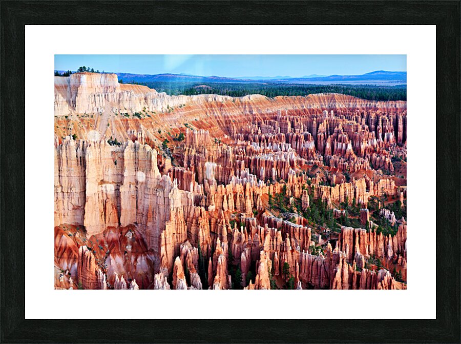View from bryce point in bryce canyon national park Picture Frame print