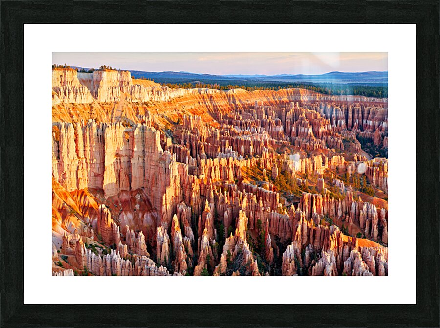 View of Bryce Canyon from Bryce Point during sunset Picture Frame print