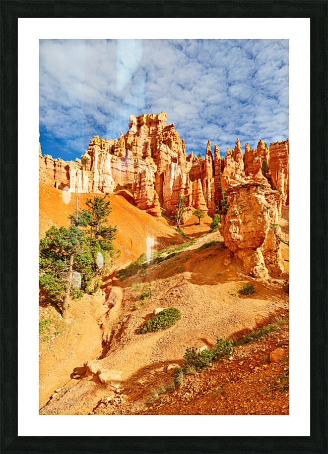 Explore queens garden in bryce canyon national park Picture Frame print