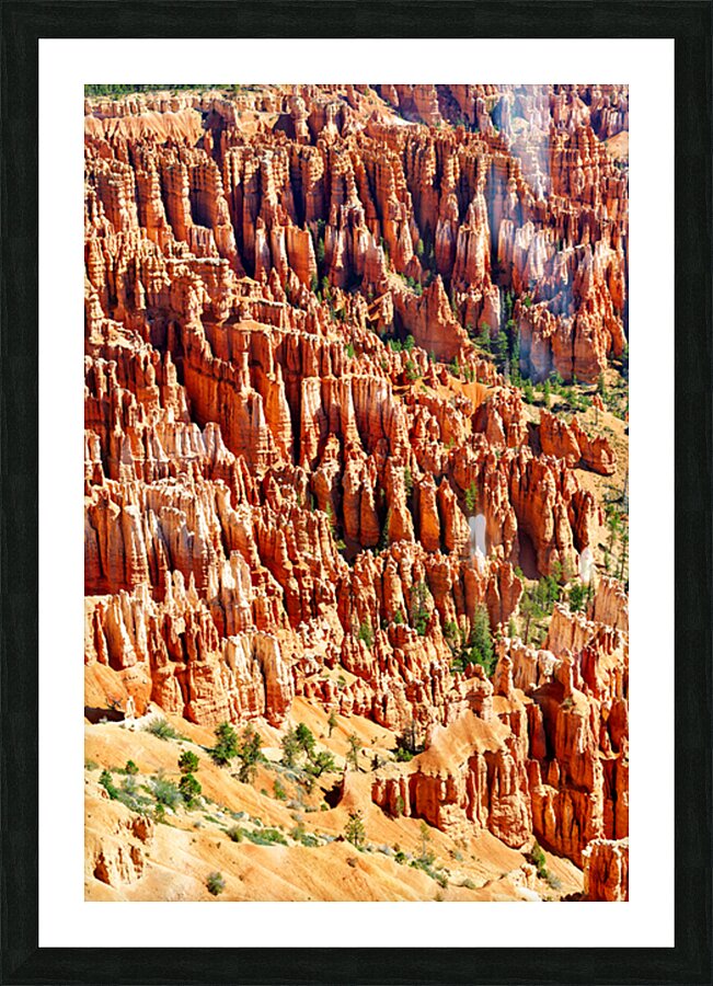 View from inspiration point at bryce canyon national park Picture Frame print