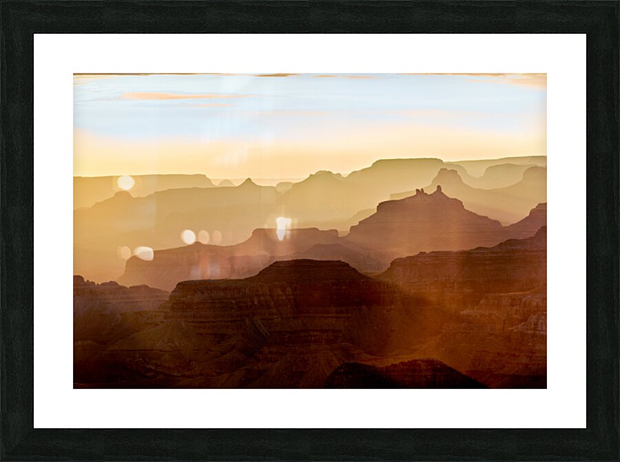 Lipan Point at sunrise in Grand Canyon National Park Picture Frame print