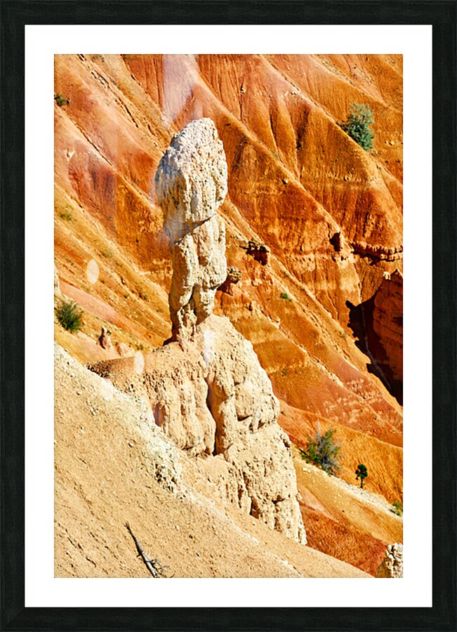 View of hoodoo rock at Inspiration Point in Bryce Canyon Park Picture Frame print