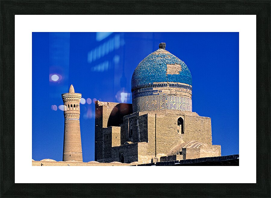 Historic buildings in Bukhara Uzbekistan on a clear day Picture Frame print