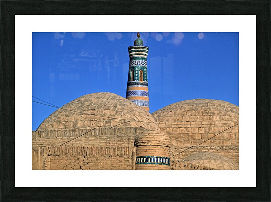 Exploring the historic architecture of Khiva in Uzbekistan Picture Frame print