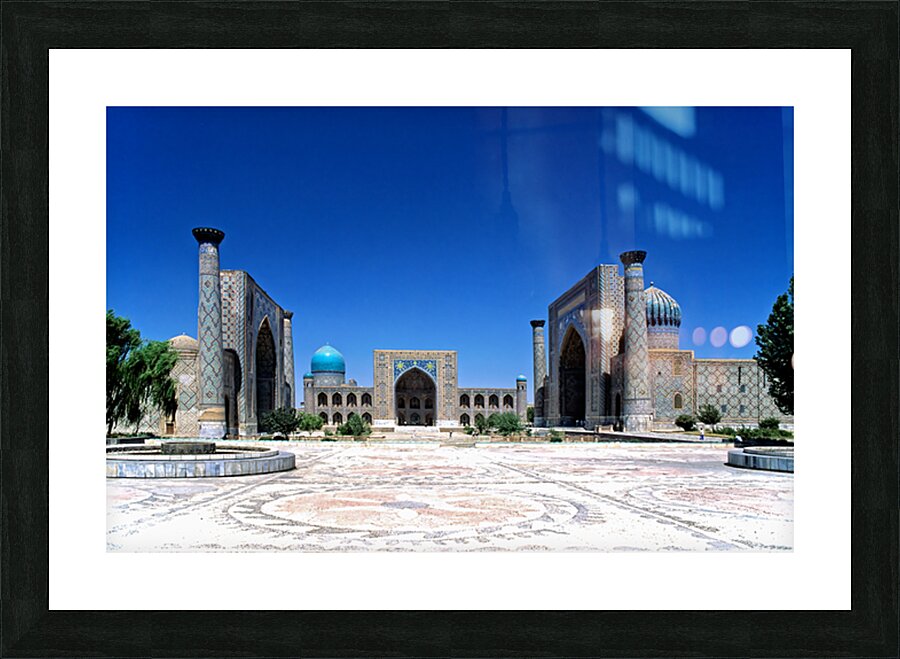 Registan in Samarkand showcases historical architecture Picture Frame print