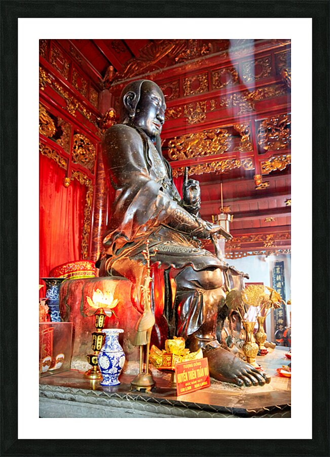Statue of Buddha in Ho Chi Minh City Vietnam temple Picture Frame print