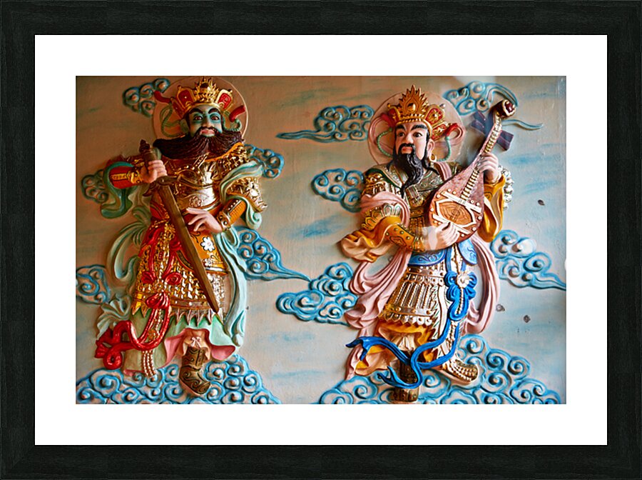 Art of Vietnamese gods in Ho Chi Minh City Picture Frame print