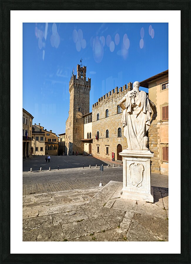 Visit to Palazzo dei Priori in Arezzo Tuscany Italy Picture Frame print