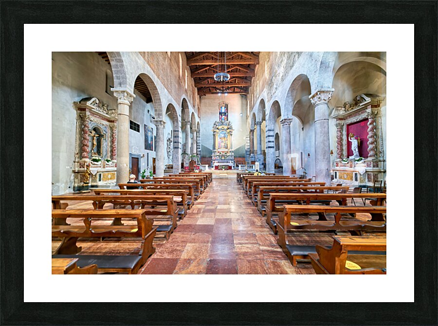 Exploring the church of san michele in borgo in pisa tuscany Picture Frame print