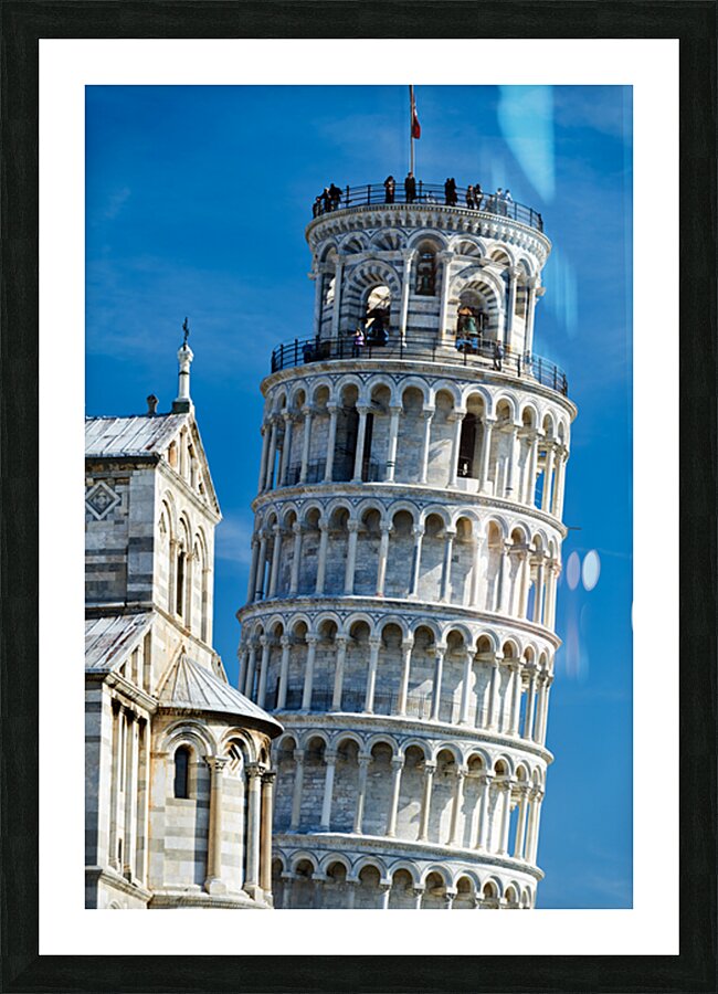 Visit Pisa and see the Leaning Tower and Cathedral Picture Frame print