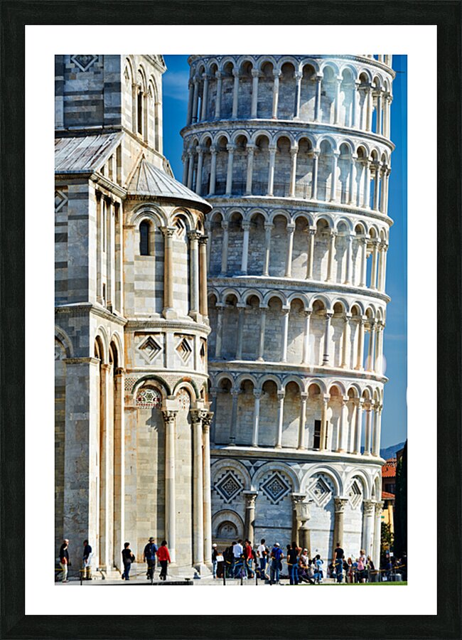 Visit the leaning tower and cathedral in pisa italy Picture Frame print
