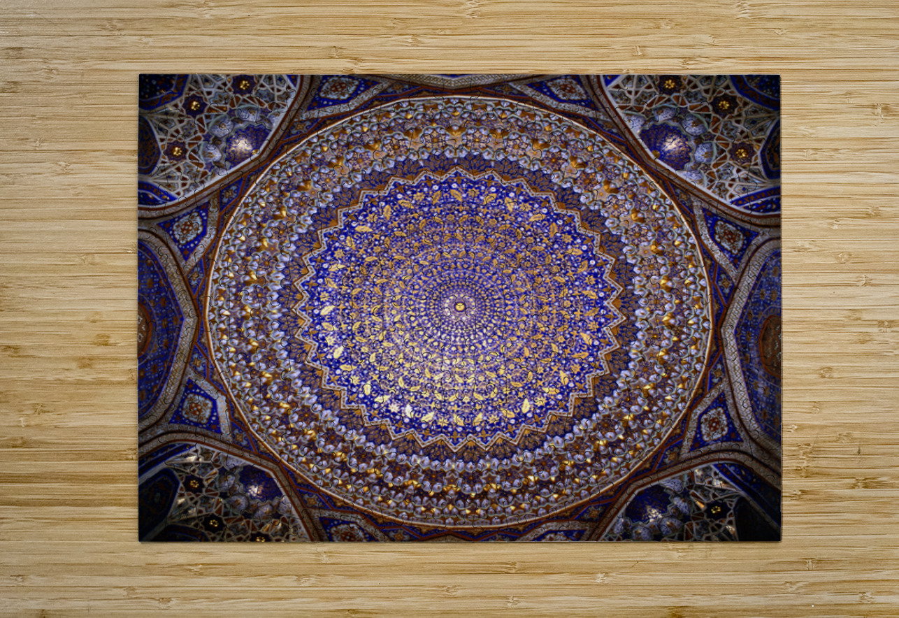 Ceiling design in a Samarkand building Uzbekistan Puzzle 1