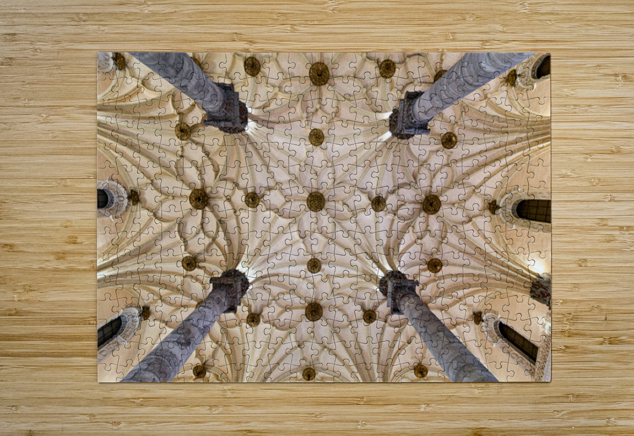 Artistic ceiling design in Zaragoza exhibition hall Puzzle 1