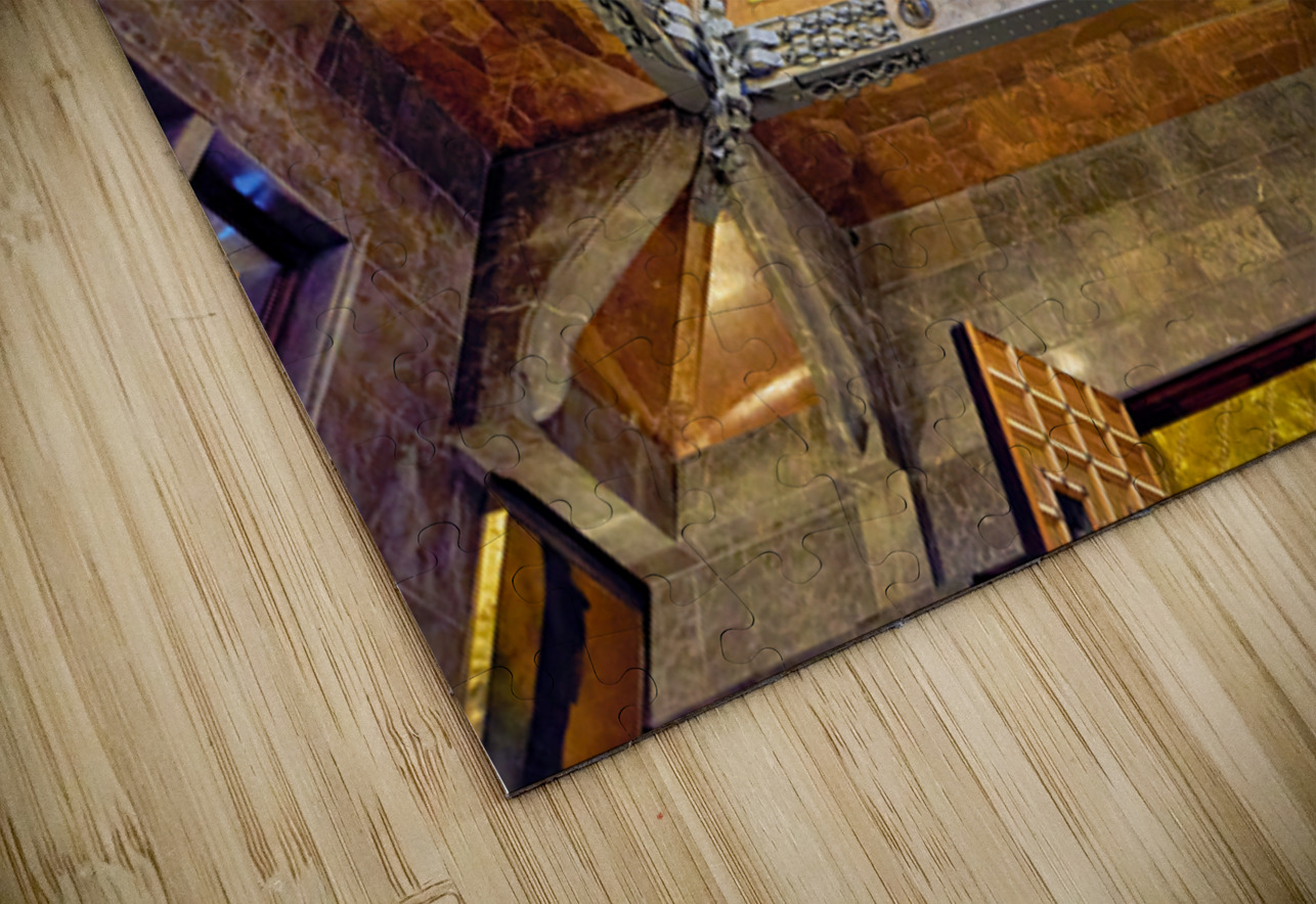 View of interior design in Palau Guell by Gaudi in Barcelona Puzzle 2