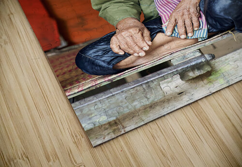 An old woman in her hut in Siem Reap. Angkor. Cambodia Marco Brivio puzzle