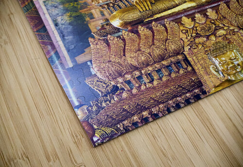 The golden interiors of the Wat Phnom Temple in Phnom Penh Cambodia Marco Brivio puzzle