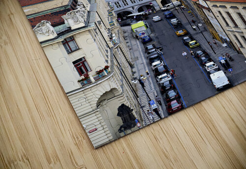 Czech Republic. Prague. Elevated view of the old town at sunset. Marco Brivio puzzle