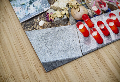 Czech Republic. Prague. The memorial to Jan Palach and Jan Zajic in Wenceslas Square Marco Brivio puzzle