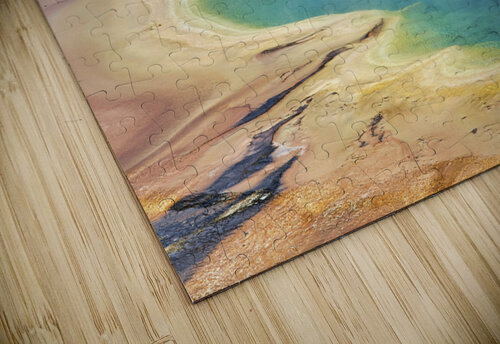 A bison crossing Grand Prismatic Spring at the Yellowstone National Park. Wyoming. USA. Marco Brivio puzzle