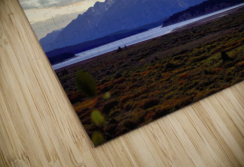 Grand Teton National Park at dusk. Wyoming. United States. Marco Brivio puzzle