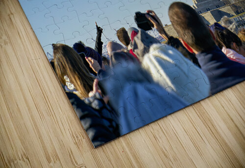 New York. Manhattan. United States. Tourists approaching Liberty Island by ferry Marco Brivio puzzle