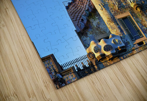 Barcelona. Catalonia. Spain. Casa Batllo is a renowned building located in the center of Barcelona and is one of Antoni Gaudi´s masterpieces Marco Brivio puzzle