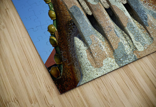 Barcelona. Catalonia. Spain. Casa Batllo is a renowned building located in the center of Barcelona and is one of Antoni Gaudi´s masterpieces Marco Brivio puzzle