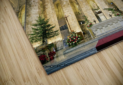 Barcelona. Catalonia. Spain. The church of Santa Maria del Mar Saint Mary of the sea Marco Brivio puzzle