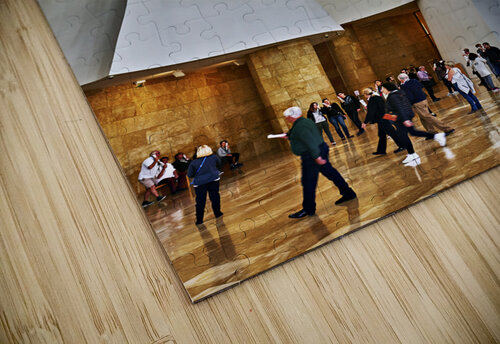 Bilbao Biscay Spain. The interiors of the Guggenheim Museum Marco Brivio puzzle