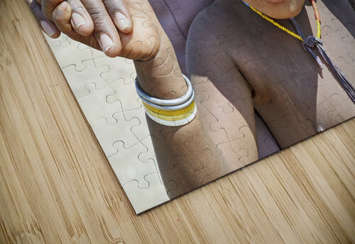 Namibia. Portrait of a child of Zemba Bantu ethnic group in Kunene Region Marco Brivio puzzle
