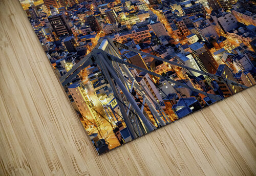 Japan. Kansai. Osaka. Aerial view of Yodo river at sunset Marco Brivio puzzle