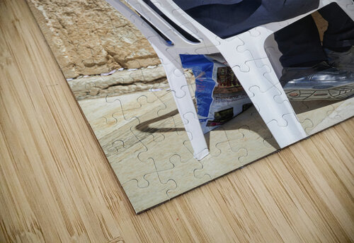 Jerusalem Israel. Orthodox jews praying at the wailing wall Marco Brivio puzzle