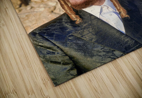 Jerusalem Israel. Orthodox jews praying at the wailing wall Marco Brivio puzzle
