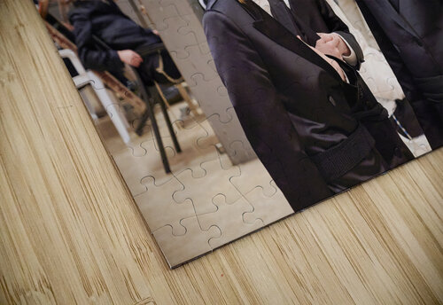Jerusalem Israel. Orthodox jews praying at the wailing wall Marco Brivio puzzle