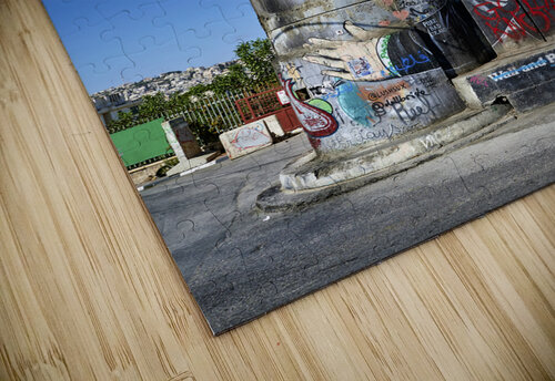 Jerusalem Israel. The west bank separation wall in Bethlehem Marco Brivio puzzle