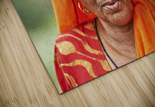 India Rajasthan. Portrait of an old woman Marco Brivio puzzle