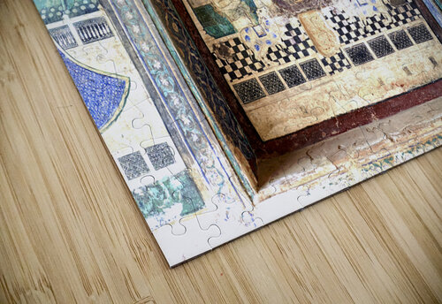 India Rajasthan Bundi. Decorations and paintings at Taragarh Fort Marco Brivio puzzle