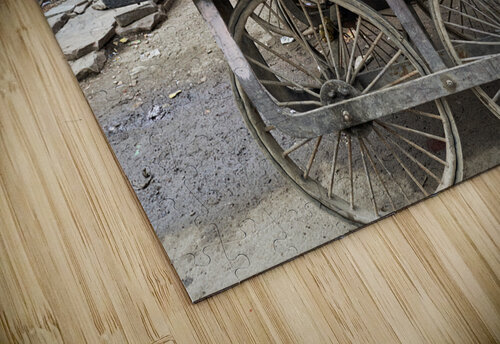India Rajasthan Bundi. Portrait of an old man seated on a carty Marco Brivio puzzle
