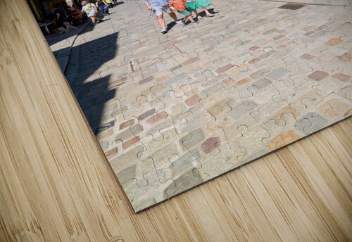 Dinan Brittany France. Maison de la Harpe and Tour de lHorloge Marco Brivio puzzle