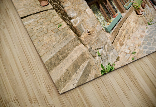 Dinan Brittany France. Timber houses Marco Brivio puzzle