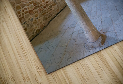 Mont Saint Michel Normandy France. The interior of the abbey. Promenoir des Moines Marco Brivio puzzle