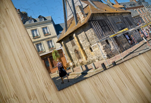 Honfleur Normandy France. Saint Catherine church the biggest wooden church in France Marco Brivio puzzle