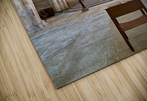 Chablis Burgundy France. Collegiale Saint Martin church Marco Brivio puzzle