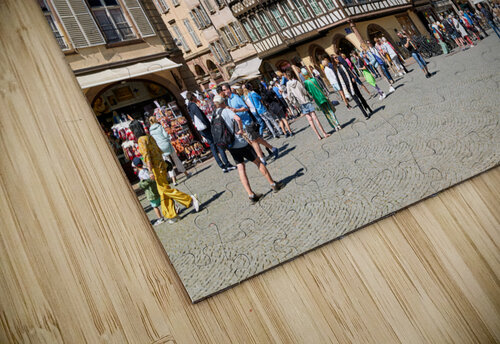 Strasbourg Alsace France. The coloured timber frame houses in Place du Chateau Marco Brivio puzzle
