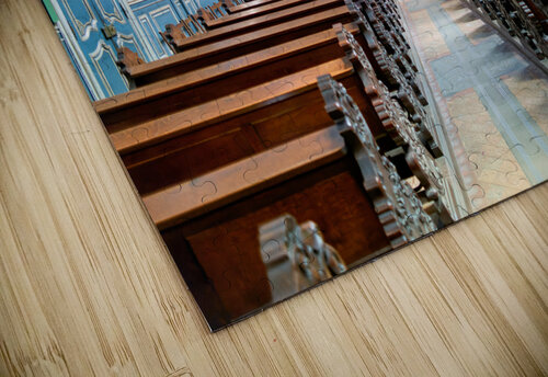 Strasbourg Alsace France. The protestant church Saint Pierre le Jeune Marco Brivio puzzle