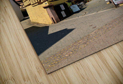 Eguisheim Alsace France. Alsace Wine Route. The timber framed houses in old town Marco Brivio puzzle