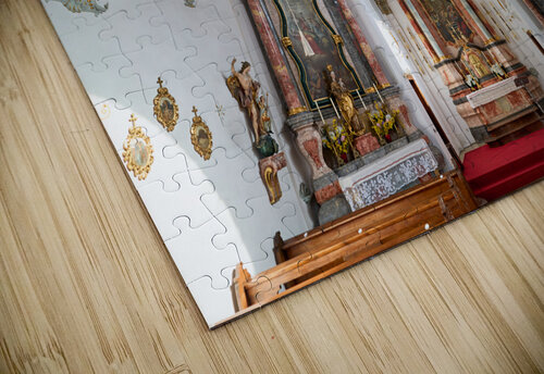 Germany Bavaria Romantic Road. Fussen. Heilig-Geist-Spitalkirche Holy Spirit Hospital Church Marco Brivio puzzle