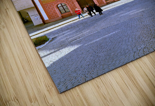 Germany Bavaria Romantic Road. Fussen. Heilig-Geist-Spitalkirche Holy Spirit Hospital Church and its rococo painted facade Marco Brivio puzzle