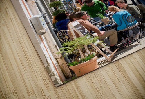 Germany Bavaria Romantic Road. Fussen. Outdoor restaurants and cafe Marco Brivio puzzle